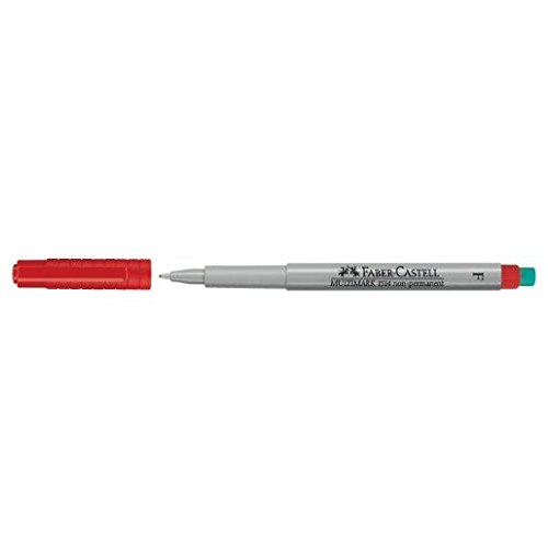 FABER-CASTELL NonPermanent-Marker MULTIMARK F, rot VE=3 von Faber-Castell