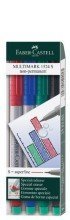 FABER-CASTELL NonPermanent-Marker MULTIMARK S, 4er Etui VE=10 von Faber-Castell