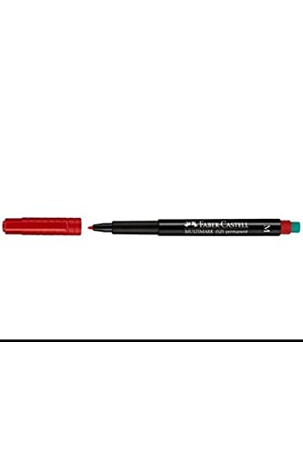 FABER-CASTELL Permanent-Marker MULTIMARK M, rot VE=3 von Faber-Castell