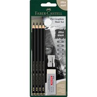 FABER-CASTELL Pitt Graphite Bleistift-Set 2B schwarz, 1 Set von Faber-Castell