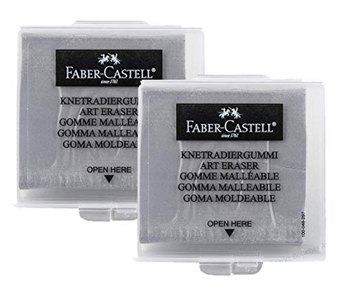 Faber-Castell Kunststoff ERASER Brot Mie, Grau (2x) von Faber-Castell