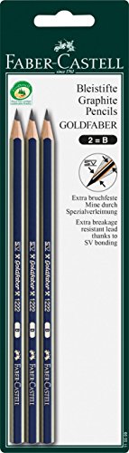 FABER-CASTELL 115599 - Bleistift Dessin B, 3 Stück von Faber-Castell