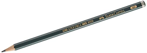 Faber-Castell 119006 - Bleistift Castell 9000, Härtegrad 6B, 1 Stück von Faber-Castell