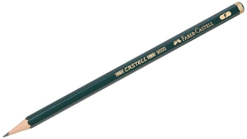 FABER-CASTELL 119010 - Bleistift Castell 9000, Härtegrad F, 1 Stück von Faber-Castell