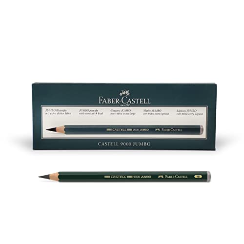 FABER-CASTELL 119304 - Bleistift Castell 9000 Jumbo, Härtegrad 4B von Faber-Castell