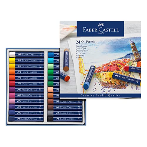 FABER-CASTELL 127024 - Permanente Ölpastellkreide STUDIO QUALITY, 24er Etui von Faber-Castell