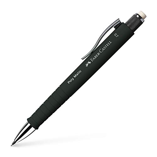 FABER-CASTELL 133353 - Druckbleistift Poly Matic, 0.7 mm, schwarz, 1 Stück von Faber-Castell