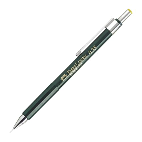 FABER-CASTELL 136300 - Druckbleistift TK-FINE 9713, Minenstärke: 0,35 mm, Schaftfarbe: grün von Faber-Castell