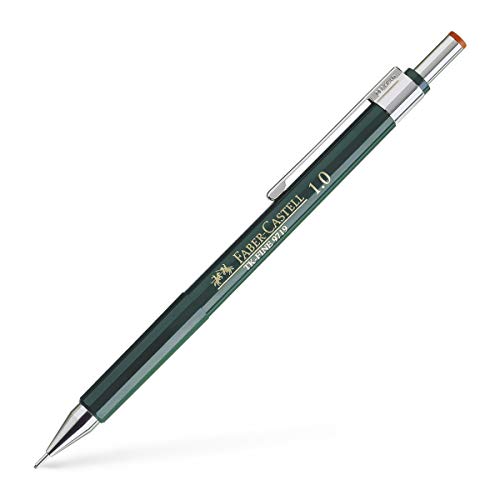 Faber-Castell 136900 - Druckbleistift TK-FINE 9719, Minenstärke: 1 mm, Schaftfarbe: grün von Faber-Castell