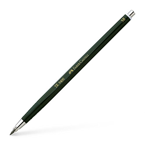 FABER-CASTELL 139403 - Fallminenstift TK 9400, Minenstärke: 2 mm, Härtegrad: 3B, Schaftfarbe: grün von Faber-Castell