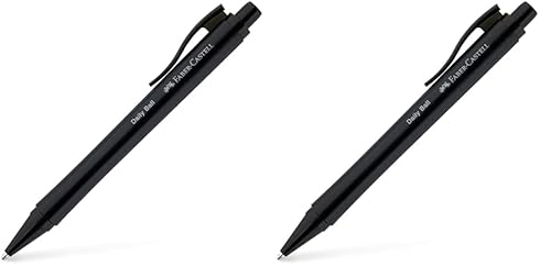 Faber-Castell 140690 Daily Ball XB Kugelschreiber, Schwarz (Packung mit 2) von Faber-Castell