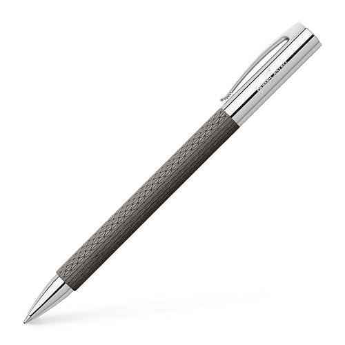 FABER-CASTELL 147055 - Dreh-Kugelschreiber Ambition OpArt, Schreibstärke B, black sand von Faber-Castell