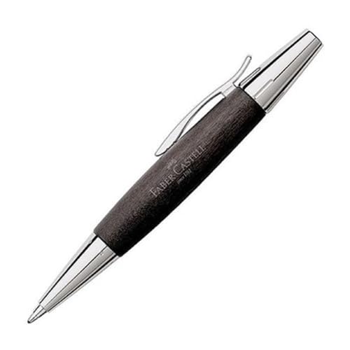 Faber-Castell 148230 - Füllfederhalter e-motion Edelharz / Kroko, Feder: M, inklusive Geschenkverpackung, Schaftfarbe: schwarz / silber von Faber-Castell