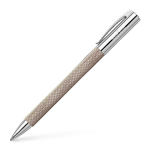 FABER-CASTELL 149616 - Dreh-Kugelschreiber, AMBITION OpArt, "White Sand" von Faber-Castell