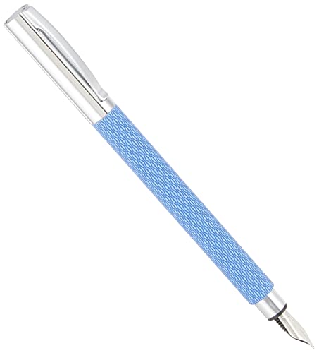 Faber-Castell 149680 Füllfederhalter AMBITION OpArt, Feder M, blau Lagoon von Faber-Castell