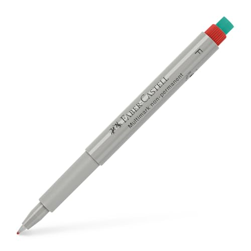 FABER-CASTELL 151421 - Marker Multimark F, non-permanent, rot, 1 Stück von Faber-Castell