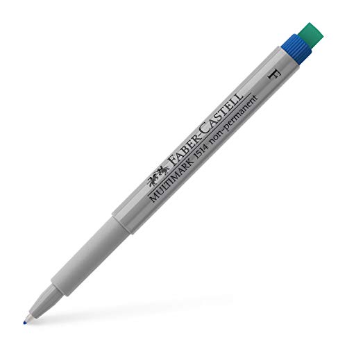 FABER-CASTELL 151451 - Marker Multimark F, non-permanent, blau, 1 Stück von Faber-Castell