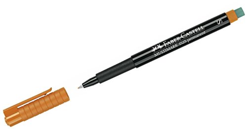 Faber-Castell 152315 - Marker Multimark S, permanent, orange von Faber-Castell