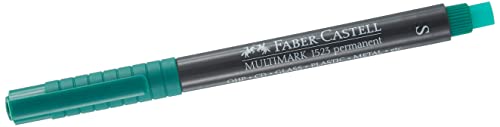 FABER-CASTELL 152363 - Marker Multimark S, permanent, grün von Faber-Castell