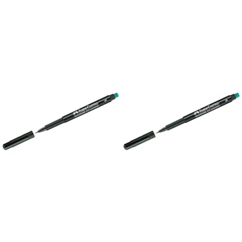 Faber-Castell 152399 - Marker Multimark S, permanent, schwarz, 1 Stück (Packung mit 2) von Faber-Castell