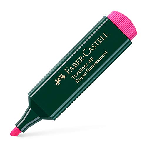 FABER-CASTELL 154828 - Textmarker Textliner 48, nachfüllbar, rosa, 1 Stück von Faber-Castell