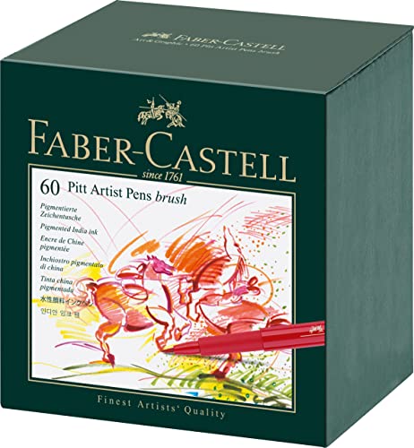 Faber-Castell 167150 PITT Künstlerstift Studiobox 60x Marker von Faber-Castell