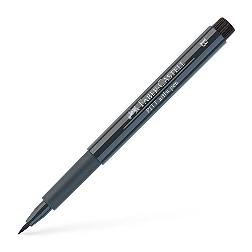 FABER-CASTELL 167435 - Tuschestift Pitt artist pen brush, Strichstärke B, Farbe 235, kaltgrau VI von Faber-Castell