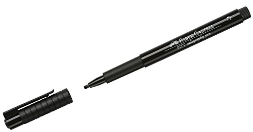 FABER-CASTELL 167599 - Tuschestift Pitt artist pen Callygraphy, Farbe 199, schwarz von Faber-Castell