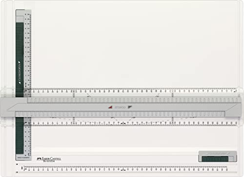 FABER-CASTELL 171273 - Zeichenplatte A3 TK-SYSTEM, mit Führungsnuten und Zirkelabgriffskala von Faber-Castell