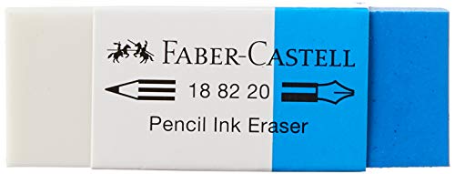 FABER-CASTELL 188220 - Radierer Kombi 7082-20, Kunststoff, weiß - blau, 1 Stück von Faber-Castell