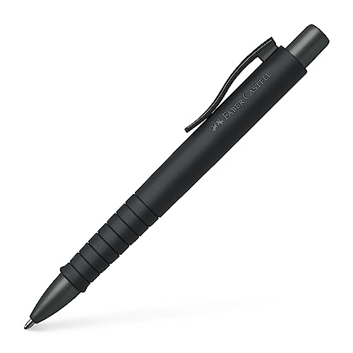 FABER-CASTELL 241190 - Kugelschreiber Poly Ball XB, schwarz ( Schreibfarbe blau), 1 Stück, mit auswechselbarer Mine, dokumentenecht von Faber-Castell