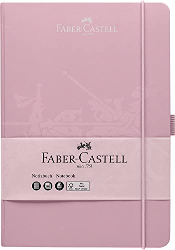 FABER-CASTELL 27826 - Notizbuch DIN A5 rose shadows, kariert, 100 g/m², 194 Seiten FSC-Mix Papier, 145 x 210 mm von Faber-Castell