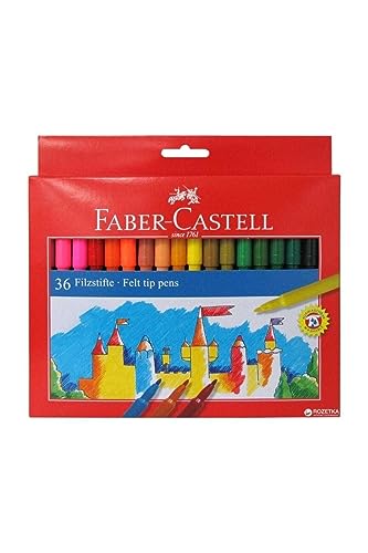 Faber-Castell 554236 - Filzstifte, im Kartonetui, 36 Stück von Faber-Castell