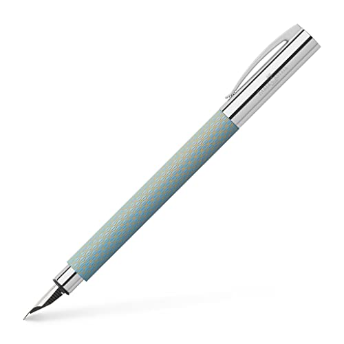 Faber-Castell Ambition 147000 OpArt Füllfederhalter M, Himmelblau von Faber-Castell