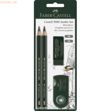 Faber Castell Bleistift 9000 Jumbo Set 2B/4B von Faber Castell