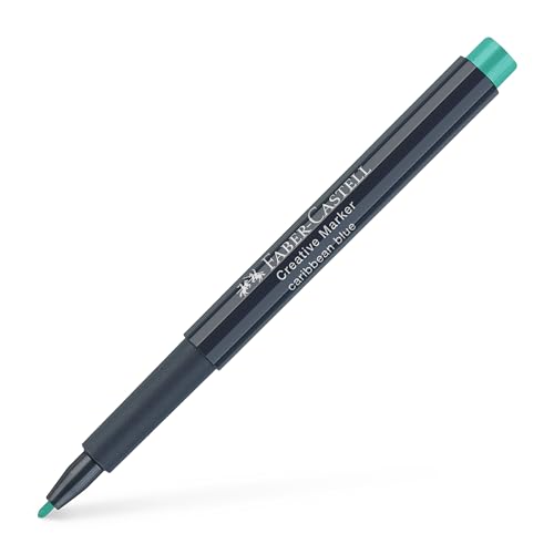 Faber-Castell Creative Marker Pen Farbe 156 Karibikblau Färben Zeichnen Schreiben Kunst Home Office Künstlerbedarf von Faber-Castell