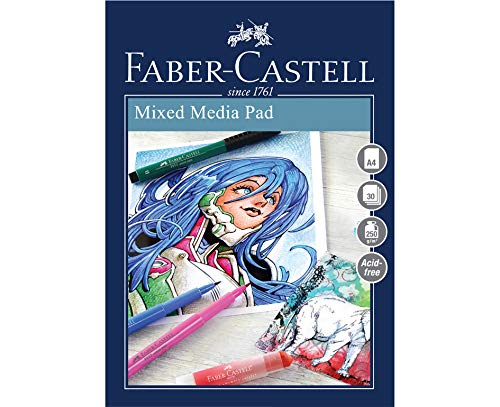 Faber-Castell Creative Studio Mischtechnikblock, A4 250 g / m² Block mit 30 Blatt - Ringbinder von Faber-Castell