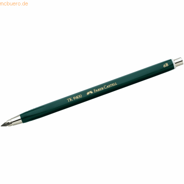 Faber Castell Fallminenstift TK 9400 3,15mm 6B dunkelgrün von Faber Castell