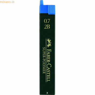 Faber Castell Feinminen Dose mit 12 Minen 0,7mm 2B von Faber Castell