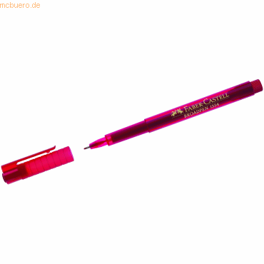 Faber Castell Fineliner Broadpen 1554 0,8 mm rot von Faber Castell