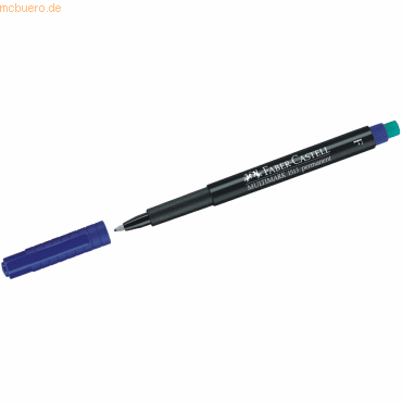 Faber Castell Folienschreiber permanent F blau von Faber Castell