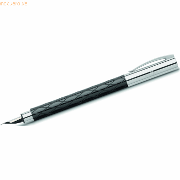 Faber Castell Füllfederhalter Ambition Rhombus schwarz B im Etui von Faber Castell