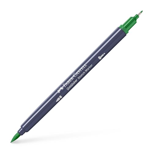 Faber-Castell Goldfaber Sketch Marker Marker Dual Doppelspitze (Fineliner & Pinsel), Monstera Green (316), Einzelstift von Faber-Castell