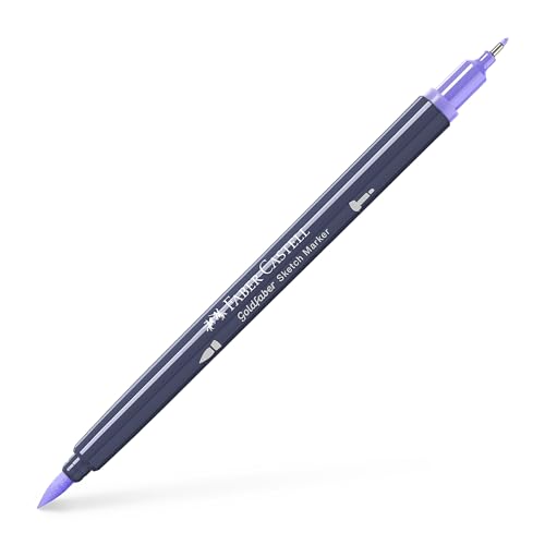 Faber-Castell Goldfaber Sketch Marker Marker Dual Doppelspitze (Fineliner & Pinsel), lavender light (196), Einzelstift von Faber-Castell