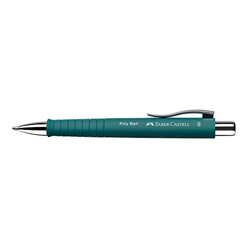 Faber-Castell Kugelschreiber Poly Ball XB, Strichstärke 0.5 mm, Emerald grün von Faber-Castell