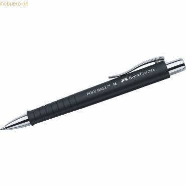 Faber Castell Kugelschreiber Poly Ball schwarz von Faber Castell