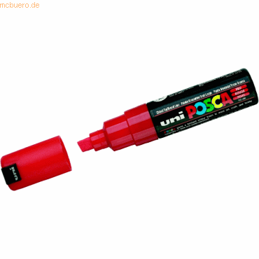 Faber Castell Marker UniPosca Strich: 8 mm rot von Faber Castell