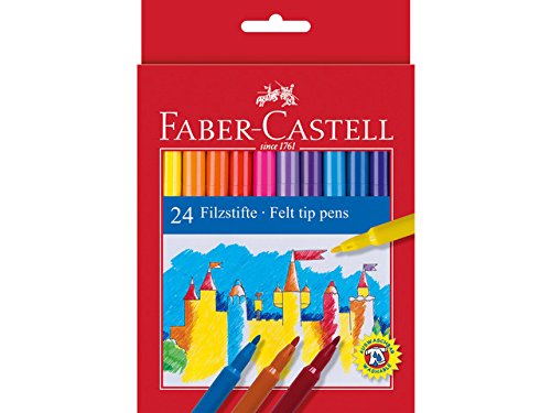 Faber Castell Marker dünn Fasermaler 24 Stück von Faber-Castell