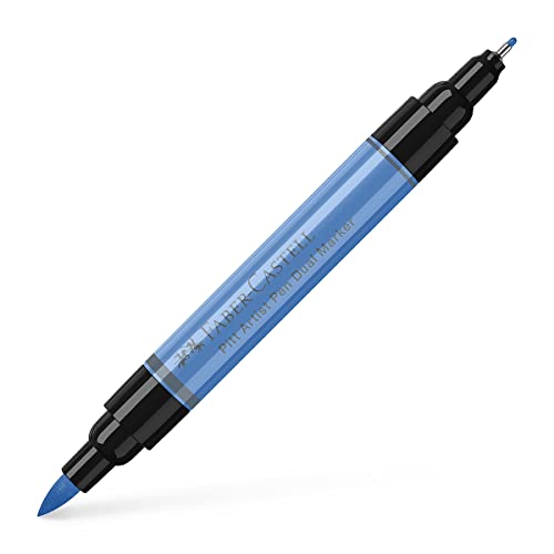 Faber-Castell Art & Graphic Pitt Artist Pen Dual Marker India Ink, Ultramarine, Single Pitt Pen, For Art, Craft, Drawing, Skizzing, Home, School, Uni, Coloring von Faber-Castell