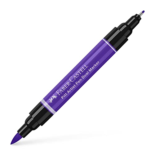 Faber-Castell Art & Graphic Pitt Artist Pen Dual Marker India Ink, Purple Violet, Single Pitt Pen, For Art, Craft, Drawing, Skizzing, Home, School, Uni, Coloring von Faber-Castell